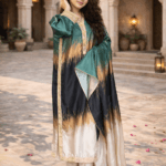 Green Ombre Embroidered Ready-to-Wear 3 Piece Suit