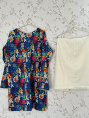 Azure Bloom Printed Lawn 2 Piece Kurta Set - Image 2