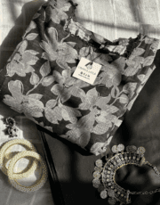 Noir Bloom Printed Lawn 2 Piece Kurta Set - Image 5