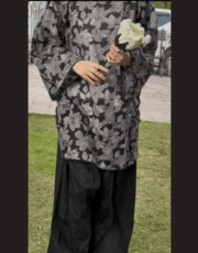 Noir Bloom Printed Lawn 2 Piece Kurta Set - Image 9