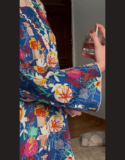 Azure Bloom Printed Lawn 2 Piece Kurta Set - Image 7