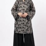Noir Bloom Printed Lawn 2 Piece Kurta Set