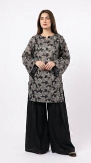 Noir Bloom Printed Lawn 2 Piece Kurta Set