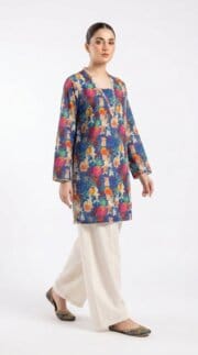 Azure Bloom Printed Lawn 2 Piece Kurta Set